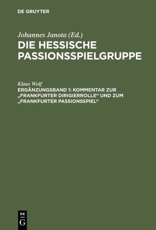 Produktbild: Kommentar zur "Frankfurter Dirigierrolle" und zum "Frankfurter Passionsspiel"