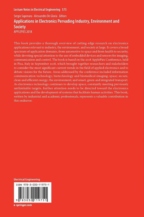 Produktbild: Applications in Electronics Pervading Industry, Environment and Society