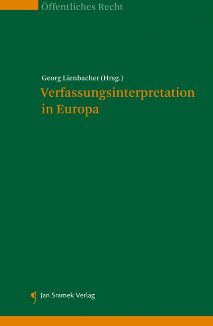 Produktbild: Verfassungsinterpretation in Europa