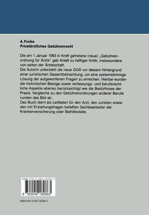 Produktbild: Privat&auml;rztliches Geb&uuml;hrenrecht