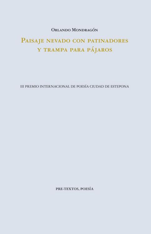 Produktbild: Paisaje nevado con patinadores y trampa para p&aacute;jaros