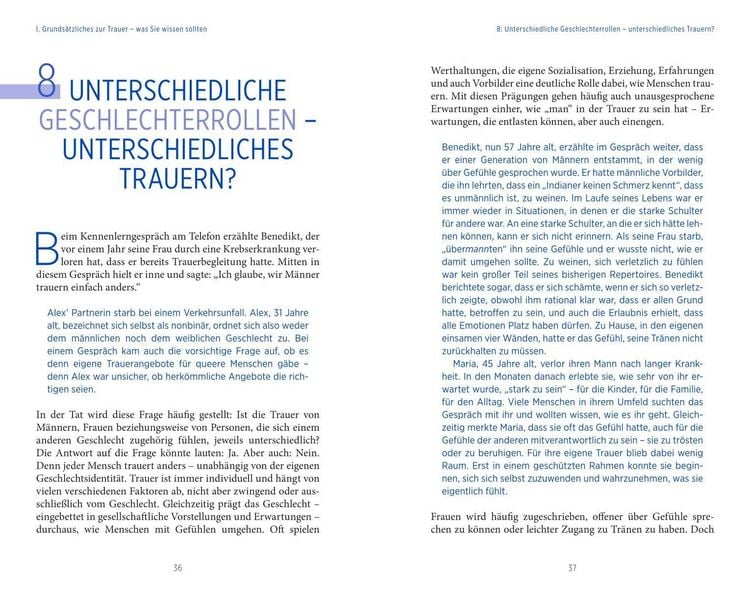 Produktbild: 50 Fragen an die Trauer