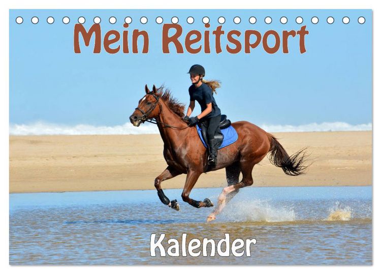 Produktbild: Mein Reitsport Kalender (Tischkalender 2026 DIN A5 quer), CALVENDO Monatskalender