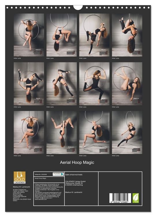 Produktbild: Aerial Hoop Magic (Wandkalender 2026 DIN A3 hoch), CALVENDO Monatskalender