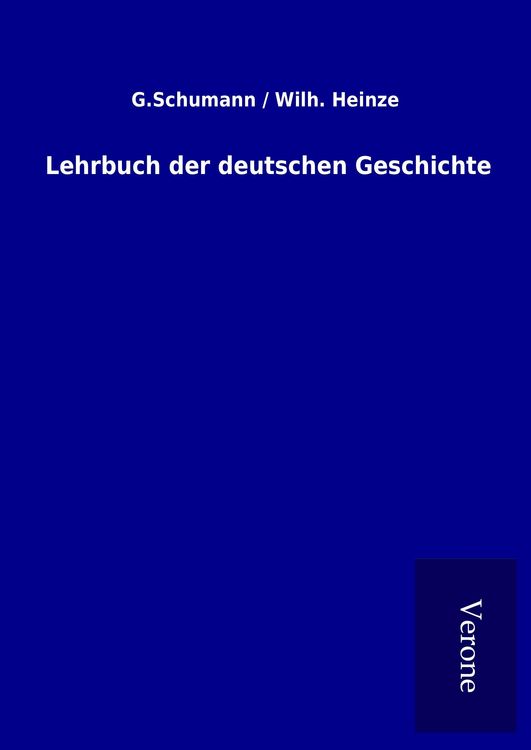 Produktbild: Lehrbuch der deutschen Geschichte