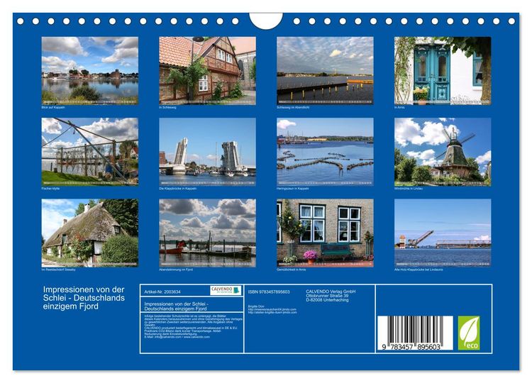Produktbild: Impressionen von der Schlei - Deutschlands einzigem Fjord (Wandkalender 2026 DIN A4 quer), CALVENDO Monatskalender