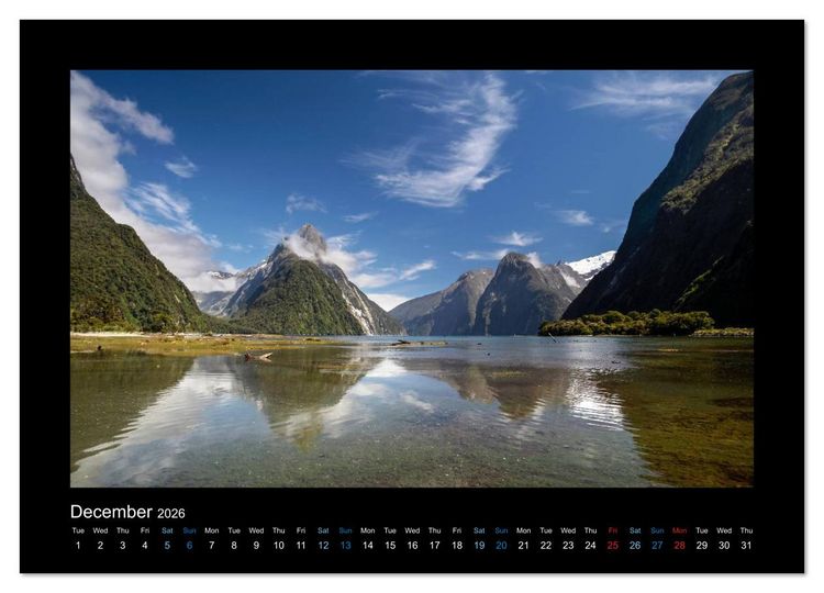 Produktbild: New Zealand - The most beautiful places (Wall Calendar 2026 DIN A3 landscape), CALVENDO 12 Month Wall Calendar