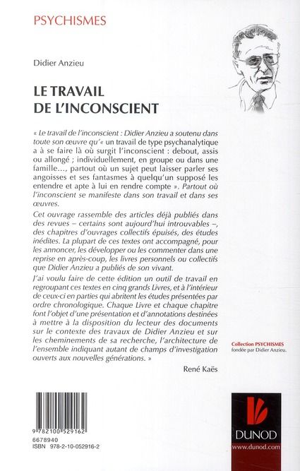 Produktbild: Le Travail de l'Inconscient ; Textes Reunis et Annotes Par Rene Kaes