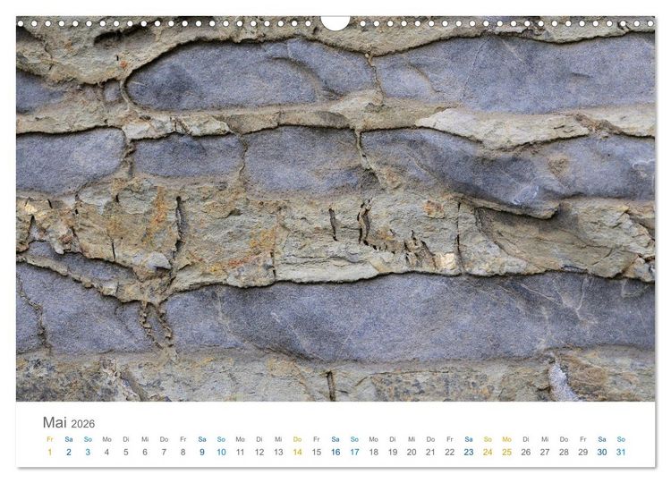 Produktbild: Die Natur als K&uuml;nstlerin - Sch&ouml;nheit der Steine (Wandkalender 2026 DIN A3 quer), CALVENDO Monatskalender