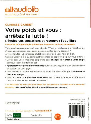 Produktbild: Votre Poids et Vous : Arretez
