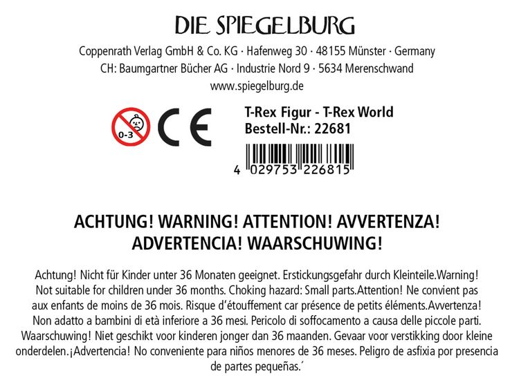 Produktbild: T-Rex Figur - T-Rex World (mit beweglichem Kiefer)