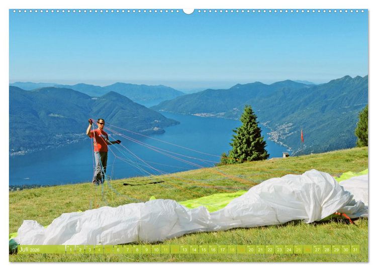 Produktbild: Wunderbares Tessin: Mediterranes Klima und italienisches Flair (Wandkalender 2026 DIN A2 quer), CALVENDO Monatskalender