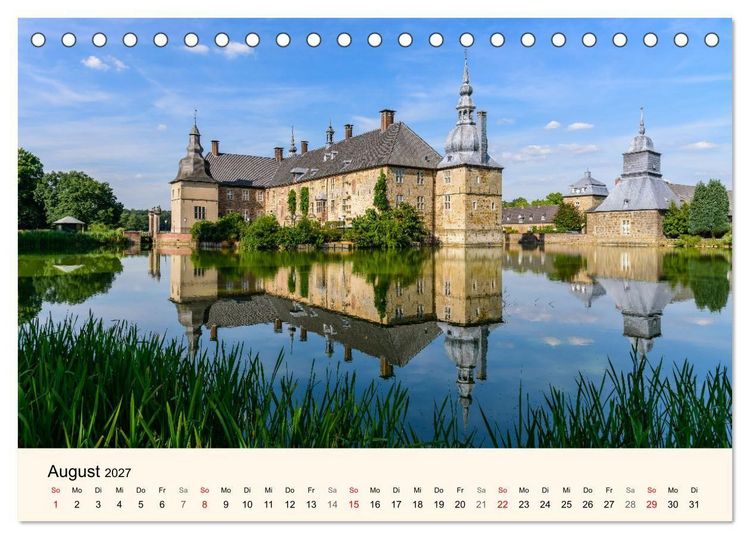 Produktbild: Schl&ouml;sser und Burgen in NRW (Tischkalender 2027 DIN A5 quer), CALVENDO Monatskalender