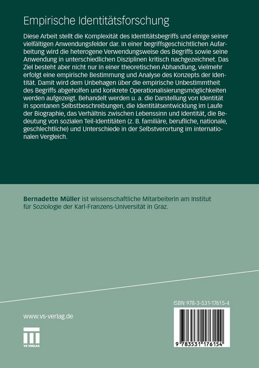 Produktbild: Empirische Identit&auml;tsforschung