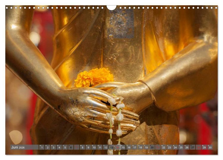 Produktbild: Buddha - Momente der inneren Einkehr (Wandkalender 2026 DIN A3 quer), CALVENDO Monatskalender