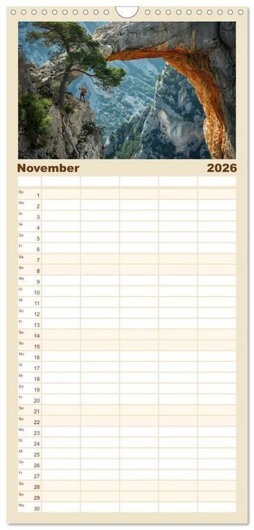 Produktbild: Familienplaner 2026 - Vertikale Freiheit mit 5 Spalten (Wandkalender, 21 x 45 cm) CALVENDO