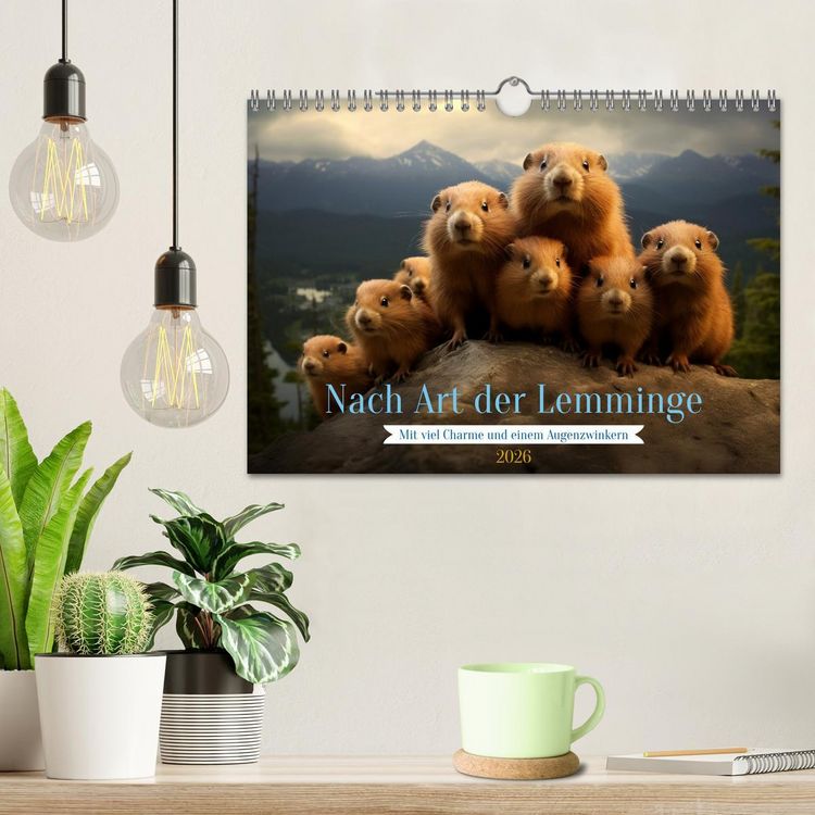 Produktbild: Nach Art der Lemminge (Wandkalender 2026 DIN A4 quer), CALVENDO Monatskalender