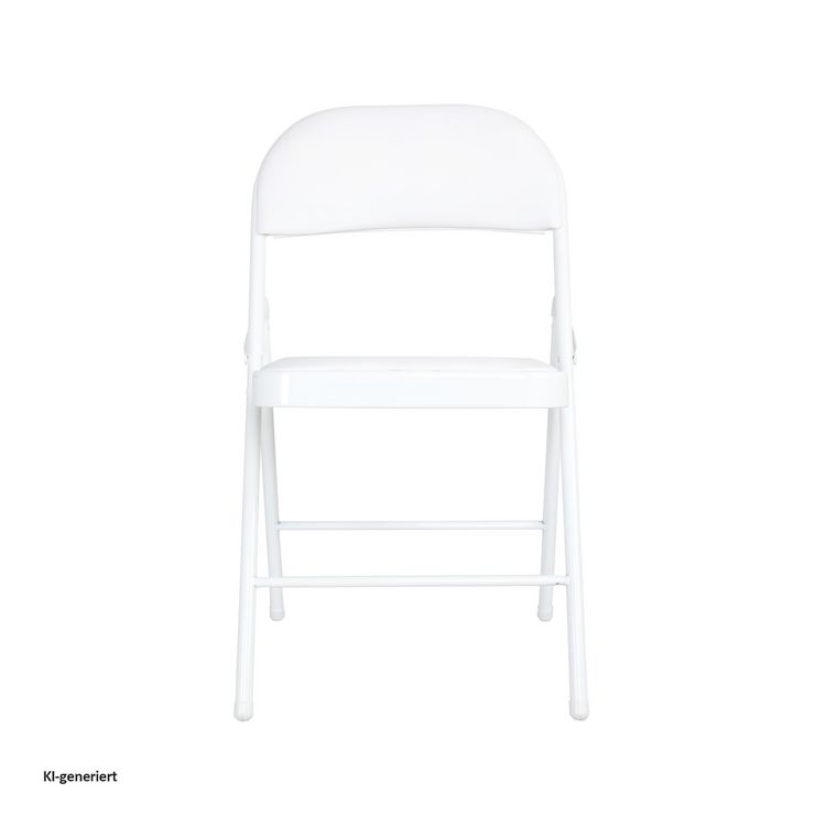 Produktbild: HTI-Living Klappstuhl Kunstleder Gestell Wei&szlig; 6er-Set Klappstuhl Kunstleder Gestell Wei&szlig; 6er-Set