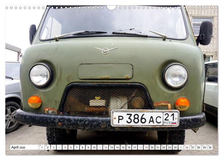 Produktbild: Auto-Legende UAZ-452 - Russlands Brotlaib auf R&auml;dern (Wandkalender 2026 DIN A3 quer), CALVENDO Monatskalender