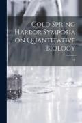 Produktbild: Cold Spring Harbor Symposia on Quantitative Biology; 13