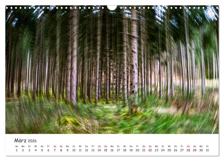 Produktbild: Abstrakte Naturerlebnisse - ICM (Intentional Camera Movement) Fotografie (Wandkalender 2026 DIN A3 quer), CALVENDO Monatskalender