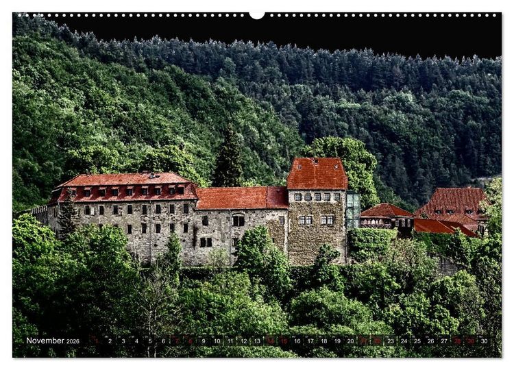 Produktbild: Burgen - Geheimnisvolles Mittelalter (Wandkalender 2026 DIN A2 quer), CALVENDO Monatskalender