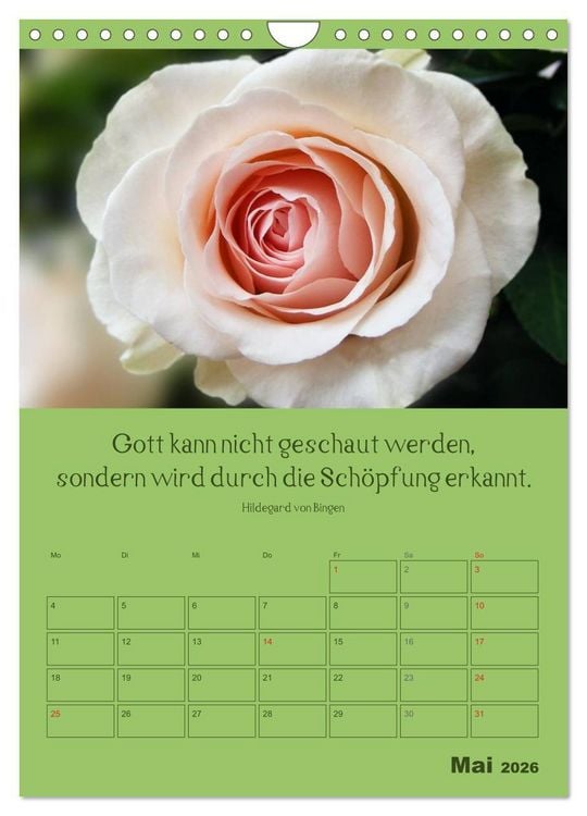 Produktbild: Erkenntnis und Weisheit - Hildegard von Bingen (Wandkalender 2026 DIN A4 hoch), CALVENDO Monatskalender