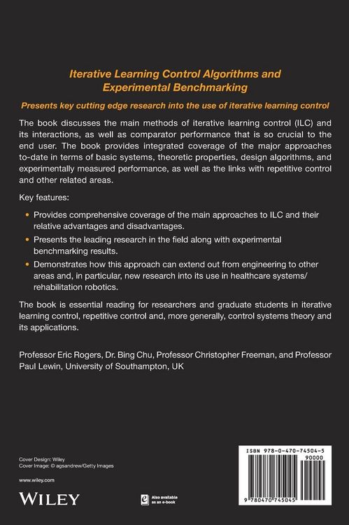 Produktbild: Iterative Learning Control Algorithms and Experimental Benchmarking