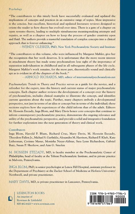 Produktbild: Psychoanalytic Trends in Theory and Practice