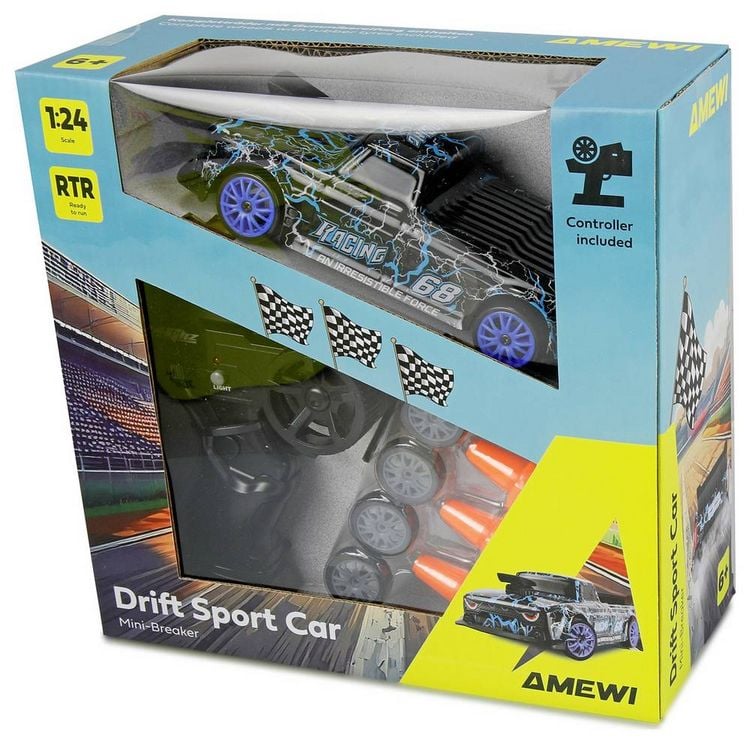 Produktbild: Amewi RC-Modell Blau 1:24 RC Modellauto Elektro Drift Allradantrieb (4WD) RtR 2,4GHz