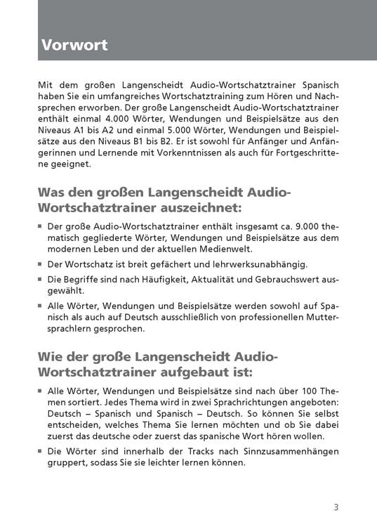 Produktbild: Langenscheidt Der gro&szlig;e Audio-Wortschatztrainer Spanisch