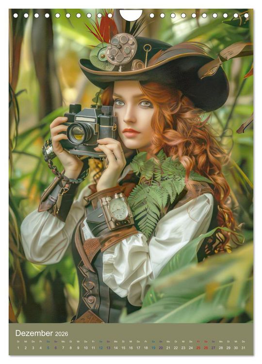 Produktbild: Steampunk Ladies auf Tour (Wandkalender 2026 DIN A4 hoch), CALVENDO Monatskalender