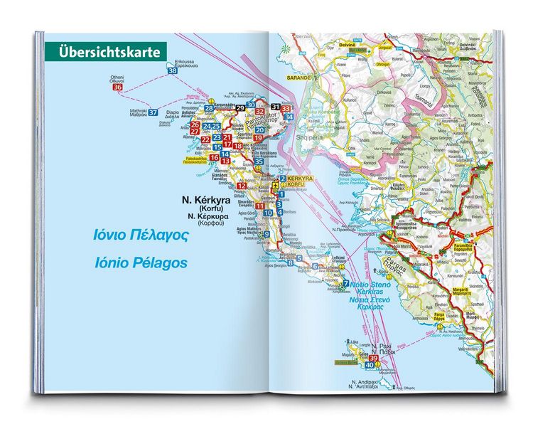 Produktbild: KOMPASS Wanderf&uuml;hrer Korfu mit Paxos und den Diapontischen Inseln, 40 Touren mit Extra-Tourenkarte