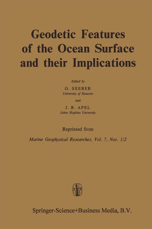 Produktbild: Geodetic Features of the Ocean Surface and their Implications