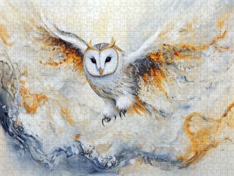Produktbild: CALVENDO Puzzle Die Eule - W&auml;chterin des Wissens und der Nacht | 1000 Teile Lege-Gr&ouml;&szlig;e 64x48cm Foto-Puzzle f&uuml;r gl&uuml;ckliche Stunden