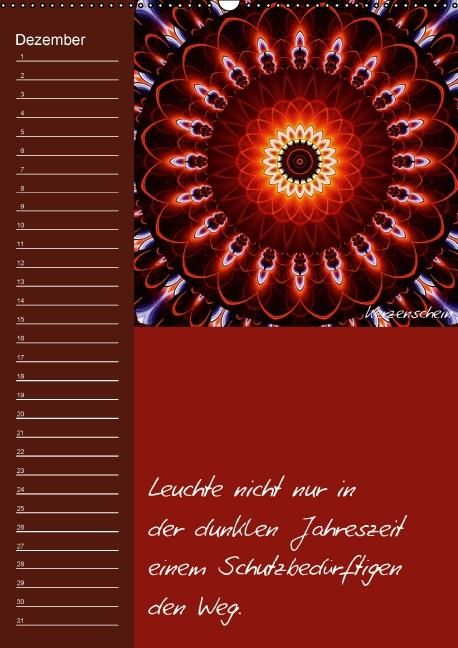 Produktbild: Mandala - Spiegel der Seele / immerw&auml;hrender Geburtstagskalender (Wandkalender immerw&auml;hrend DIN A2 hoch)