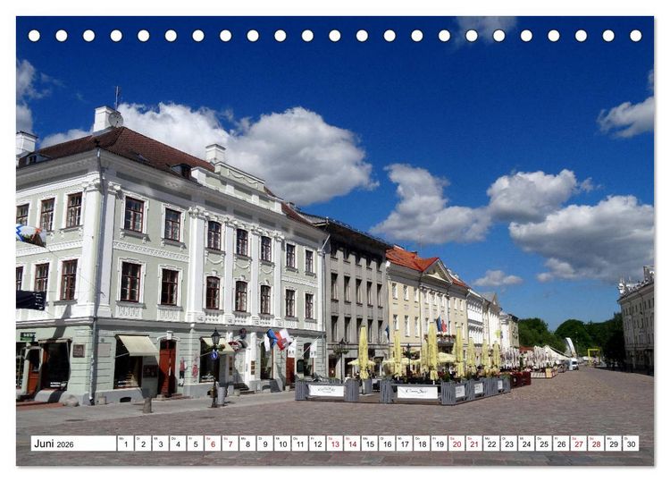 Produktbild: Malerisches Dorpat - Estlands Universit&auml;tsstadt Tartu (Tischkalender 2026 DIN A5 quer), CALVENDO Monatskalender