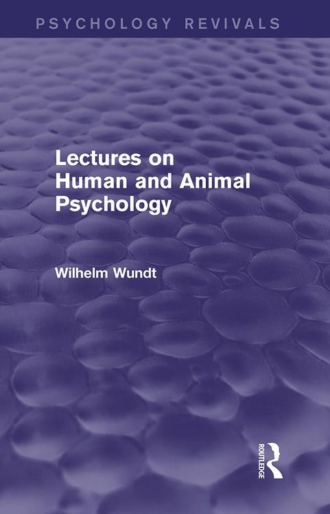 Produktbild: Lectures on Human and Animal Psychology (Psychology Revivals)