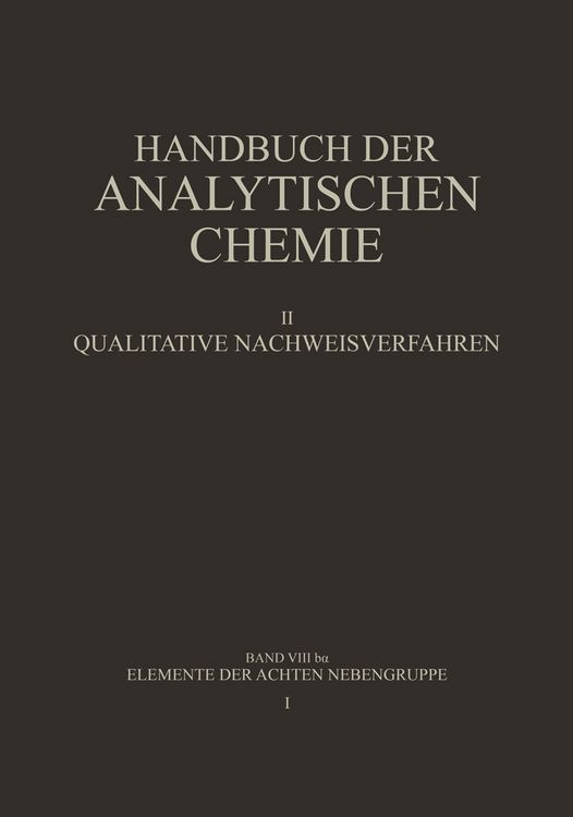 Produktbild: Elemente der Achten Nebengruppe