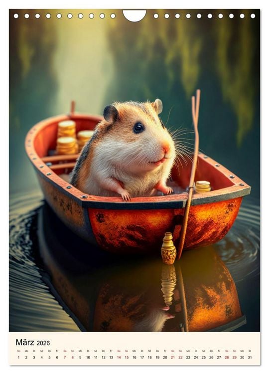 Produktbild: Was f&uuml;r ein Hamster (Wandkalender 2026 DIN A4 hoch), CALVENDO Monatskalender