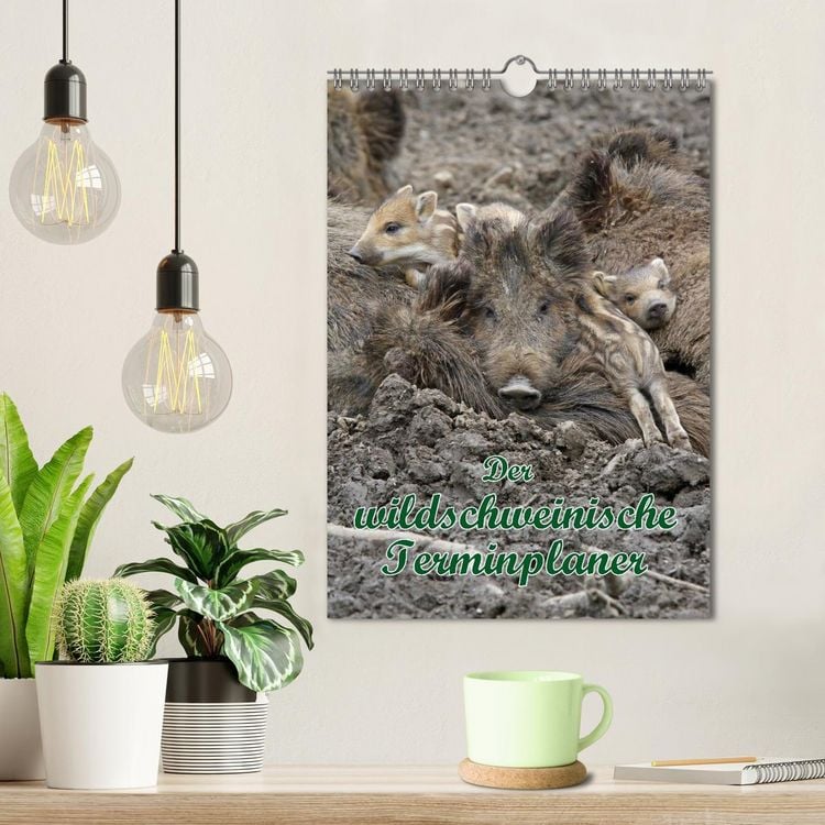 Produktbild: Der wildschweinische Terminplaner (Wandkalender 2026 DIN A4 hoch), CALVENDO Monatskalender