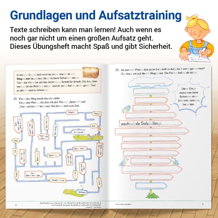 Produktbild: Das &Uuml;bungsheft Texte schreiben 4
