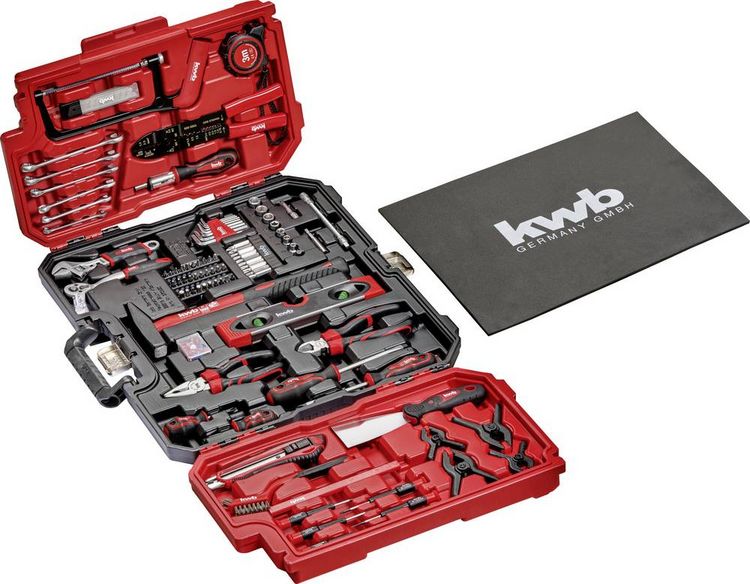 Produktbild: kwb 370630 Werkzeugkoffer best&uuml;ckt 125teilig