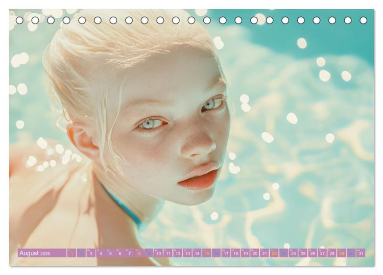 Produktbild: Albino Frauen - Kunstvolle Werke (Tischkalender 2026 DIN A5 quer), CALVENDO Monatskalender