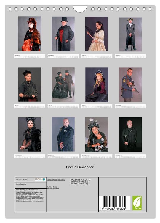 Produktbild: Gothic Gew&auml;nder (Wandkalender 2026 DIN A4 hoch), CALVENDO Monatskalender