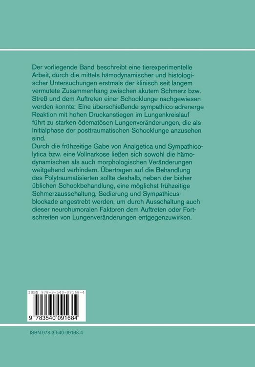Produktbild: Sympathico-adrenerge Stimulation und Lungenver&auml;nderungen