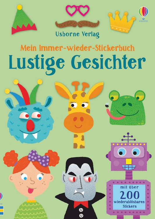 Produktbild: Mein Immer-wieder-Stickerbuch: Lustige Gesichter
