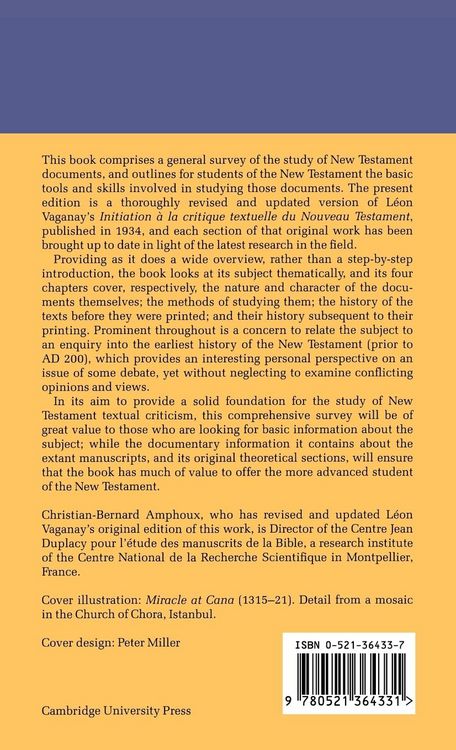 Produktbild: An Introduction to New Testament Textual Criticism