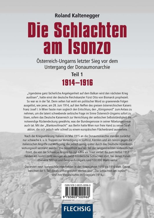 Produktbild: Die Schlachten am Isonzo
