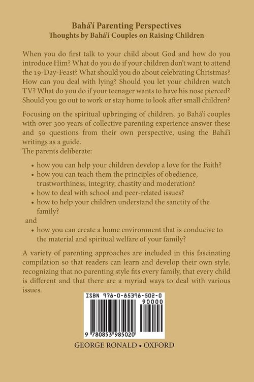 Produktbild: Baha'i Parenting Perspectives
